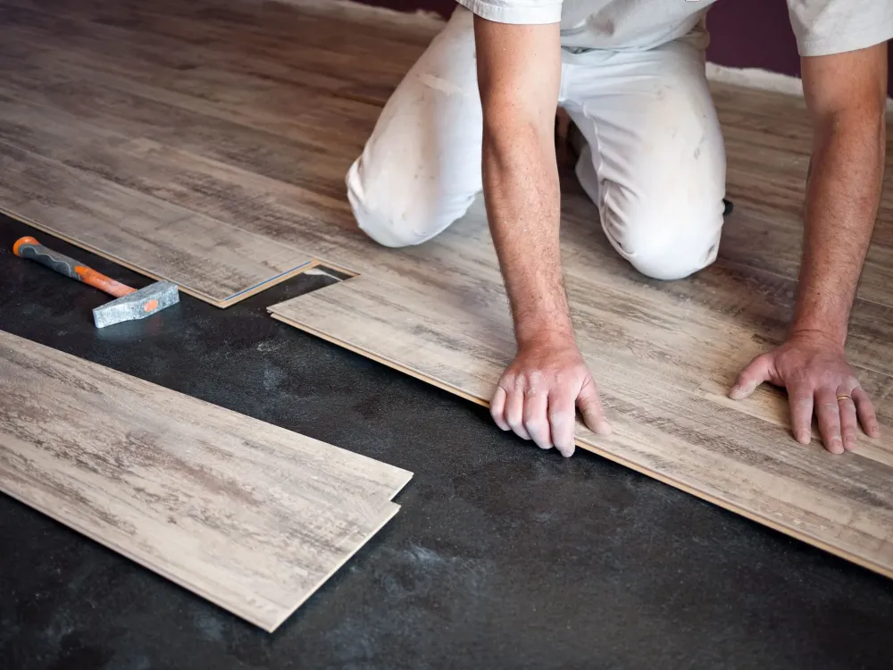 pose de parquet à Farges